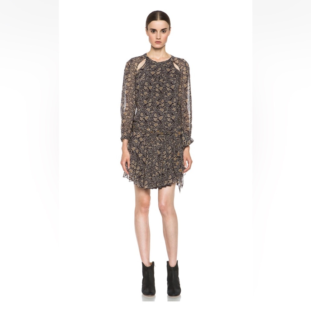 ISABEL MARANT ETOILE ‘Prewitt’ Dress in Floral Bird Pattern